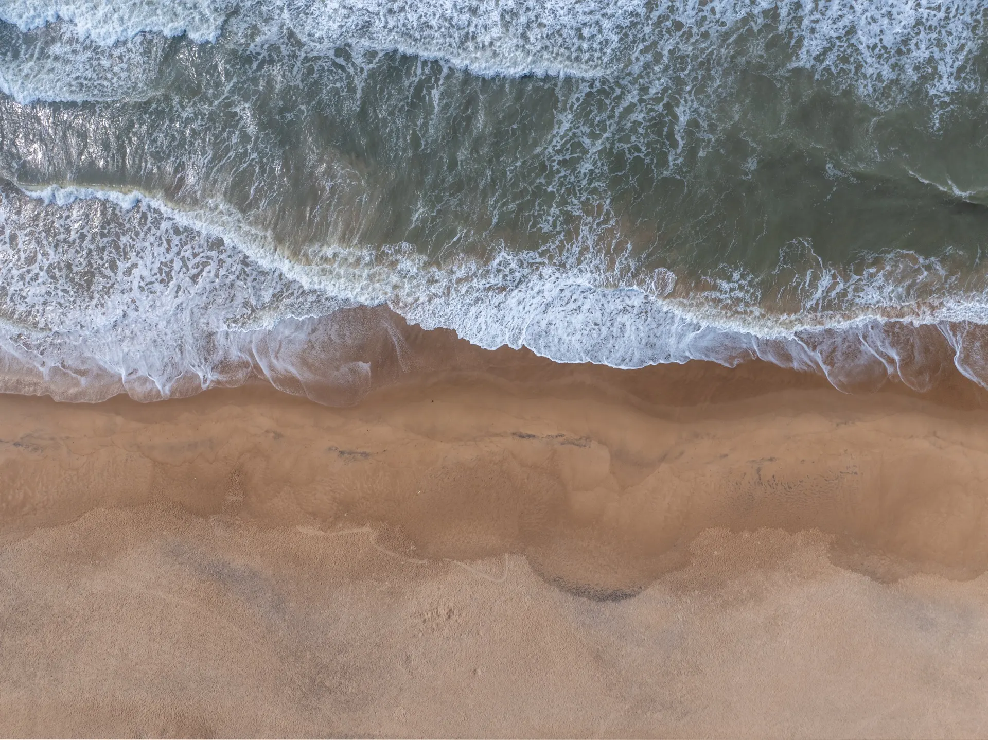 Puri coastline aerial